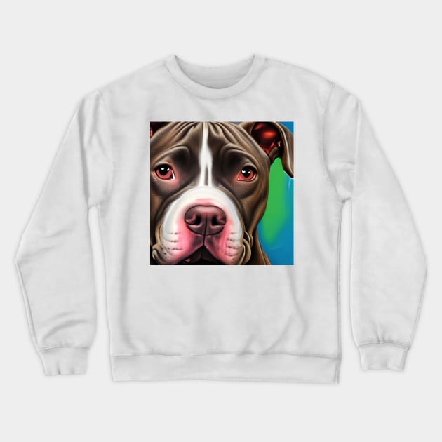 American Staffordshire Terrier Crewneck Sweatshirt by BlakCircleGirl